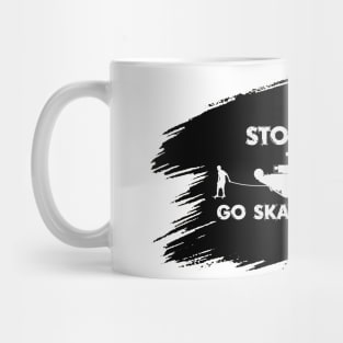 van King - Stop War! Go Skateboarding - Torn Black Mug